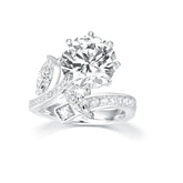 S925 Silver Asymmetrical Cluster Ring