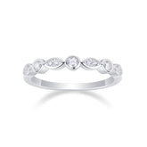 DOWES S925 Sterling Silver Platinum‑Plated Moissanite Star Halo Ring