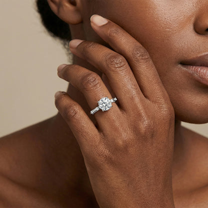 Timeless Elegance – Round Cut Simulated Diamond Ring in S925 Sterling Silver