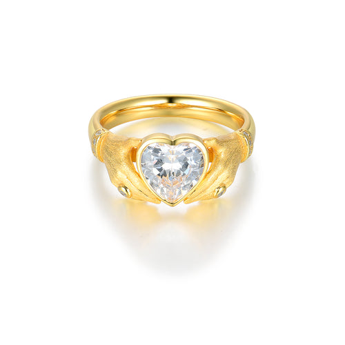 S925 Silver Brushed Multi-Layer Statement Ring