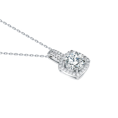 Eternal Radiance - S925 Sterling Silver Necklace with Premium Simulated Diamond