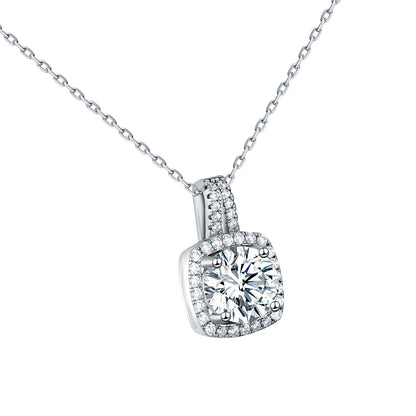 Eternal Radiance - S925 Sterling Silver Necklace with Premium Simulated Diamond