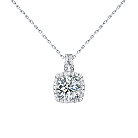 Eternal Radiance - S925 Sterling Silver Necklace with Premium Simulated Diamond