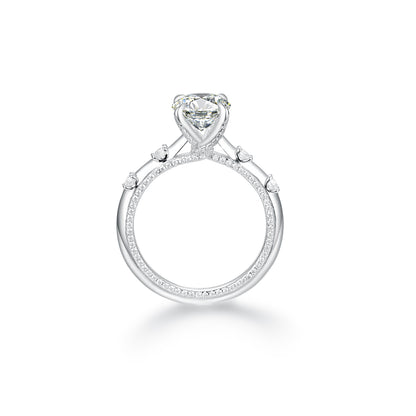 Timeless Elegance – Round Cut Simulated Diamond Ring in S925 Sterling Silver