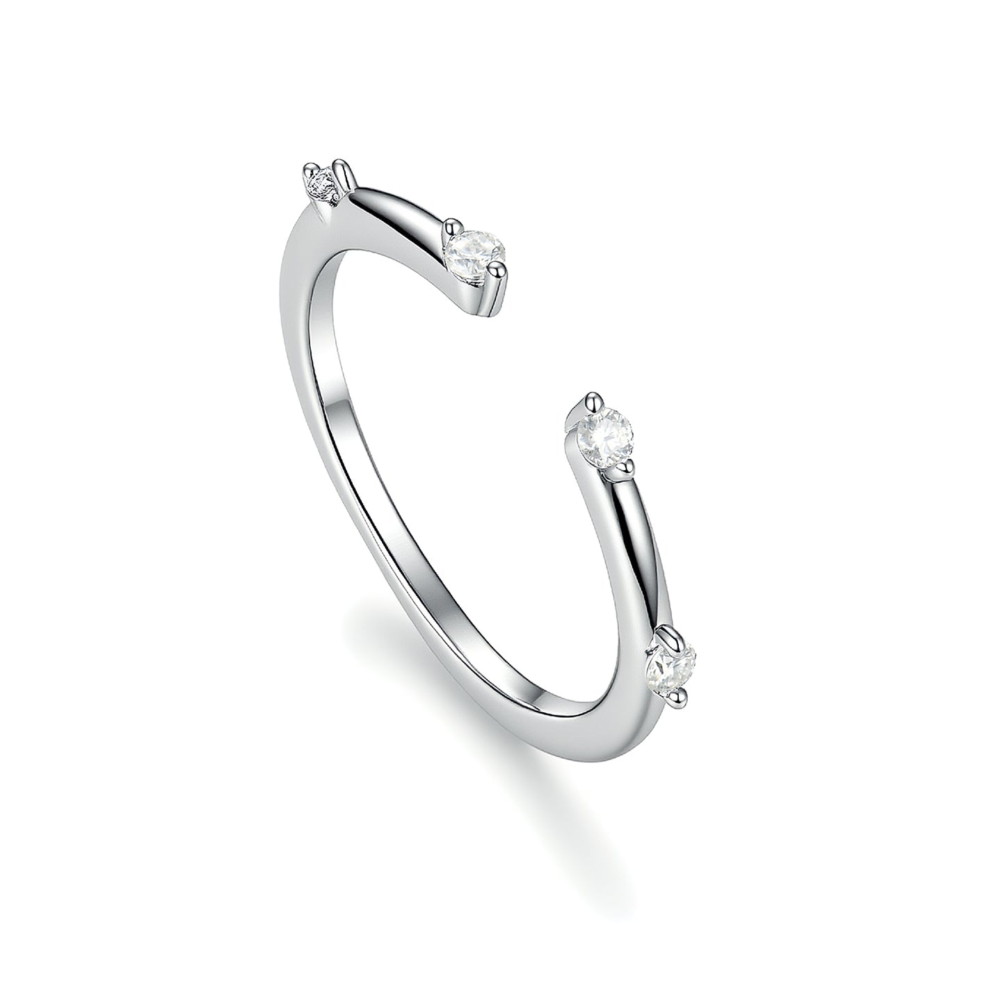 The "Infinite Horizon" Emerald Cut Moissanite Duo – 3ct Step-Cut Solitaire with Architectural Hidden Halo & Minimalist Stacking Band Set in S925
