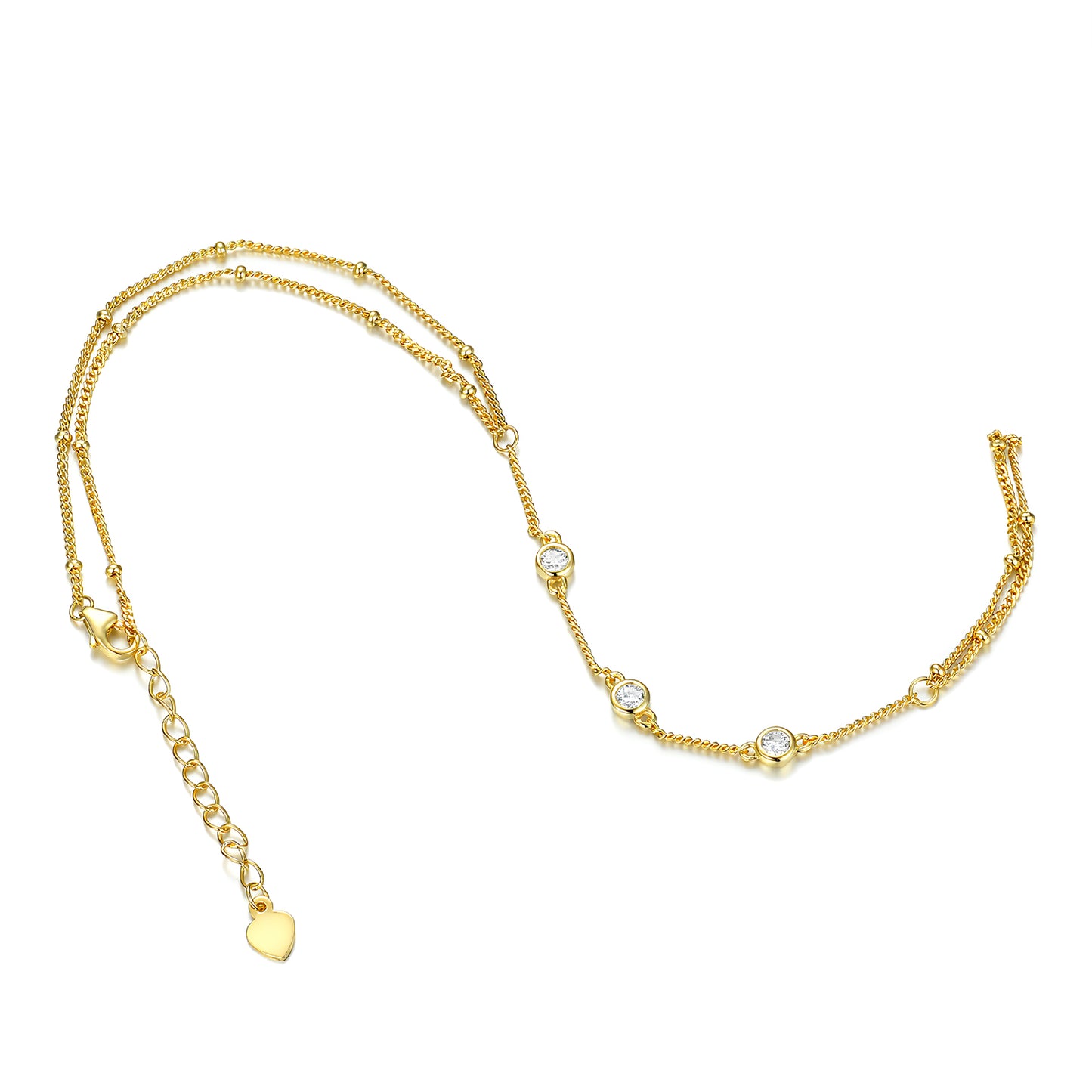 S925 Sterling Silver Moissanite Hand Chain - Hawaiian Sun-Kissed Slave Bracelet