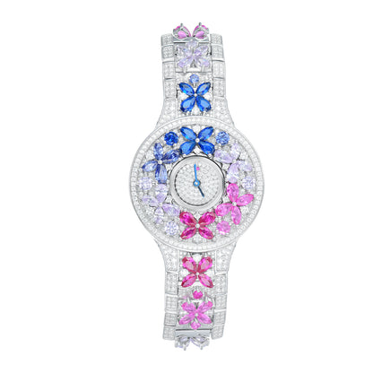 Dazzling Butterfly Statement Watch - S925 Silver High-End Timepiece for Women