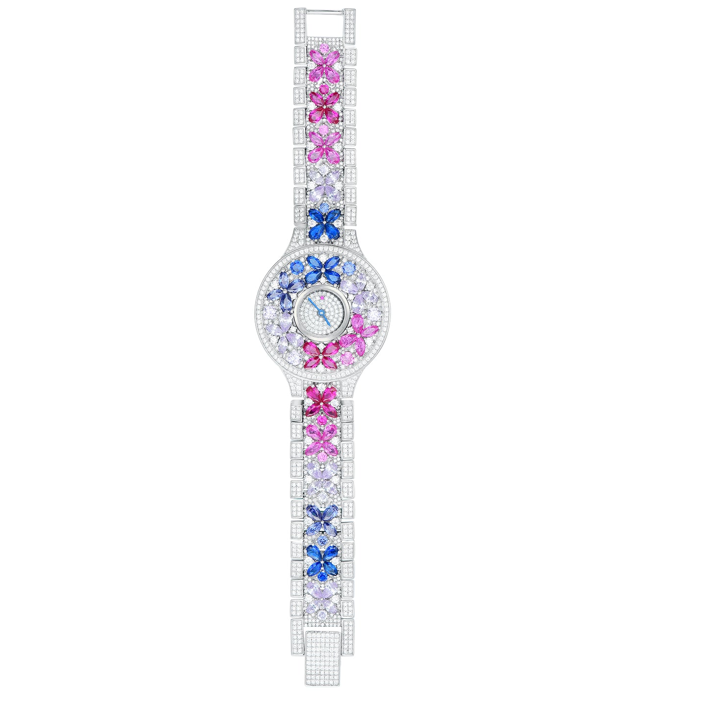 Dazzling Butterfly Statement Watch - S925 Silver High-End Timepiece for Women