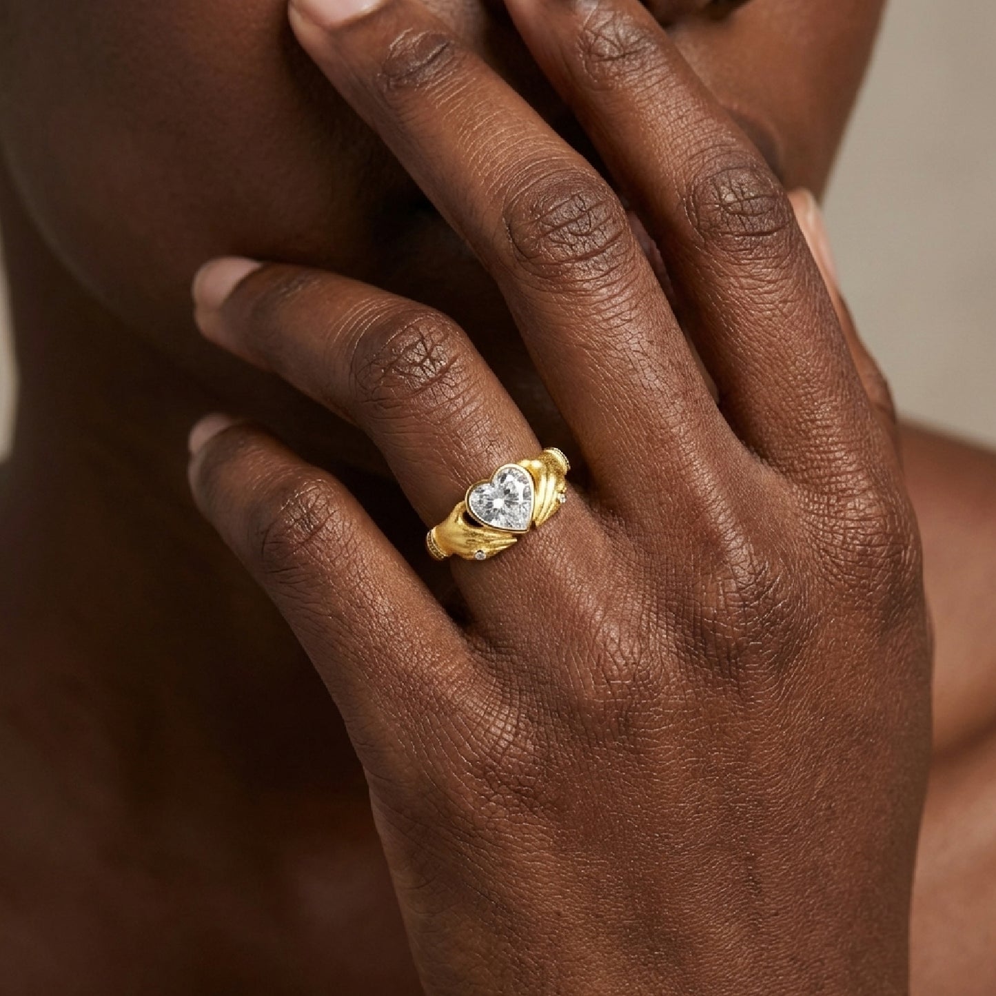 S925 Silver Brushed Multi-Layer Statement Ring